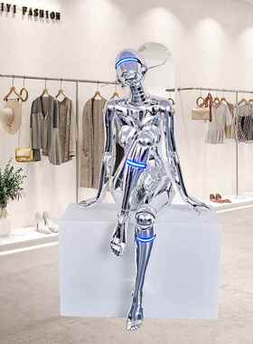 Soray空山机械女神极简桌来面摆件未基科技潮流m客机械姬厅艺术雕