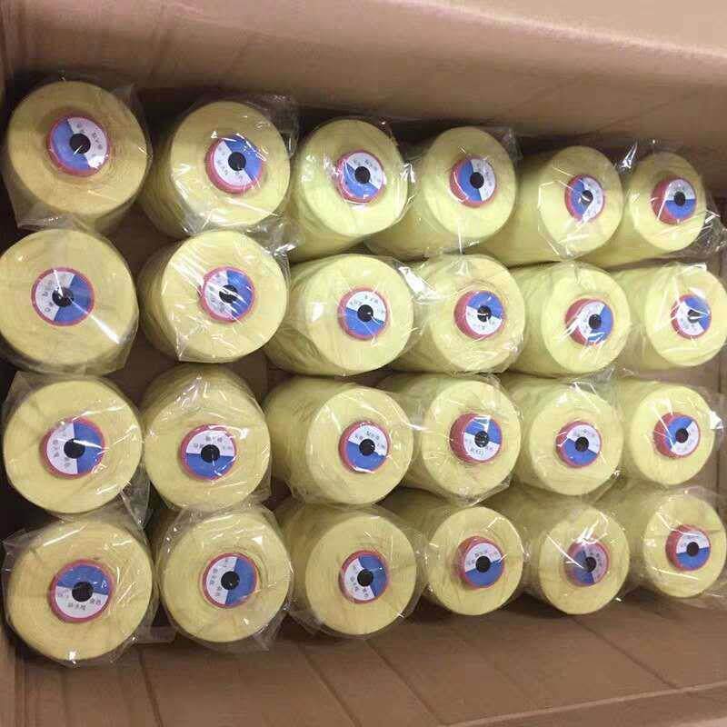 303芳纶缝纫线203黄色防火线拉力强劳保用品手套服饰阻燃线