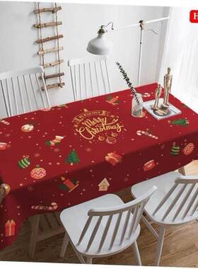 Christmas tablecloth Party decorations Table mat home cloths