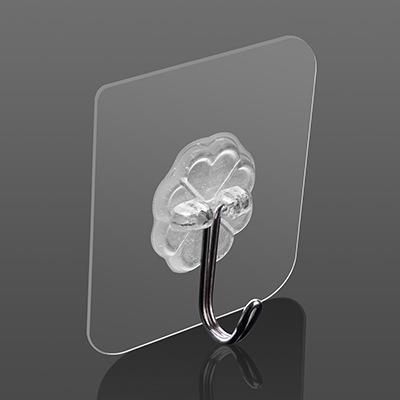 No-drill transparent strong traceless adhesive hooks for kit