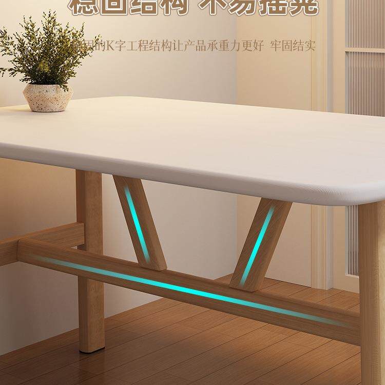 房餐家用小户型轻桌奢现代简约LKV长方形餐饮商用桌吃饭桌子出椅