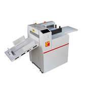 高速全自动数码 压痕机荣大RD380A自动进纸折痕机实虚铜版 纸压线机