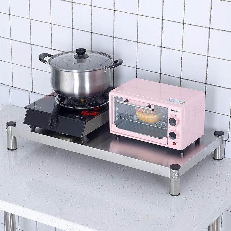 1层不锈钢家用小货架厨房置物架落地增高支架矮架子灶台盖板架子,厨房/烹饪用具,微波炉置物架,淘宝优惠券,粉丝福利购,淘宝优惠卷