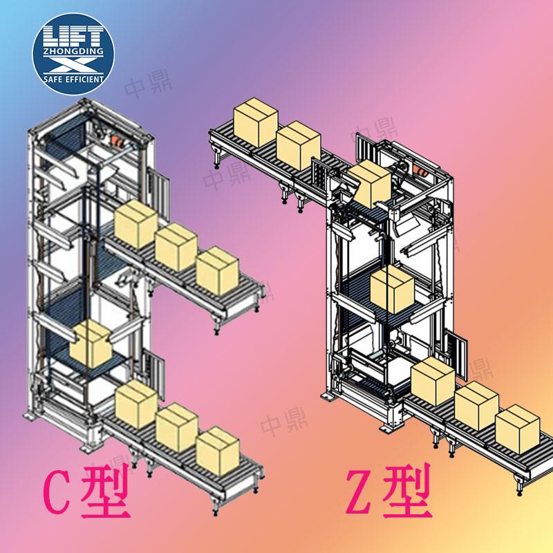 往复式循环快速提升机室内外连续式z型升降机C型仓库物料提升机