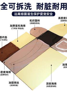 新款直销跨境宠物用品加固钢丝室外防水猫窝猫咪房子全拆洗款圆弧