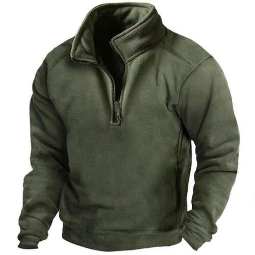 Men's collar button down hoodie, fleece warm hoodie cover,