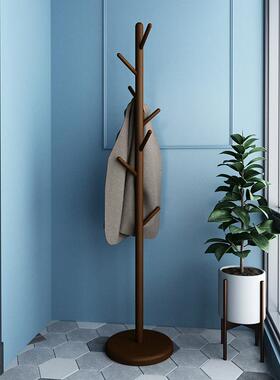 高档客厅s卧室北欧in实木落地衣帽架 现代挂奢架立式衣家用轻网红