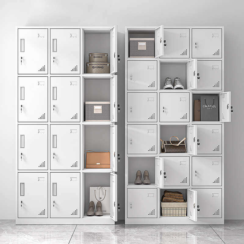 钢制更衣柜宿舍员工铁皮储物柜工厂车间鞋碗包多门带锁存放收纳柜,商业/办公家具,办公储物柜,淘宝优惠券,粉丝福利购,淘宝优惠卷