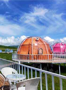 全景透明款星空屋wyt906-0户外亲度假店 海景阳光房PC泡泡酒屋子