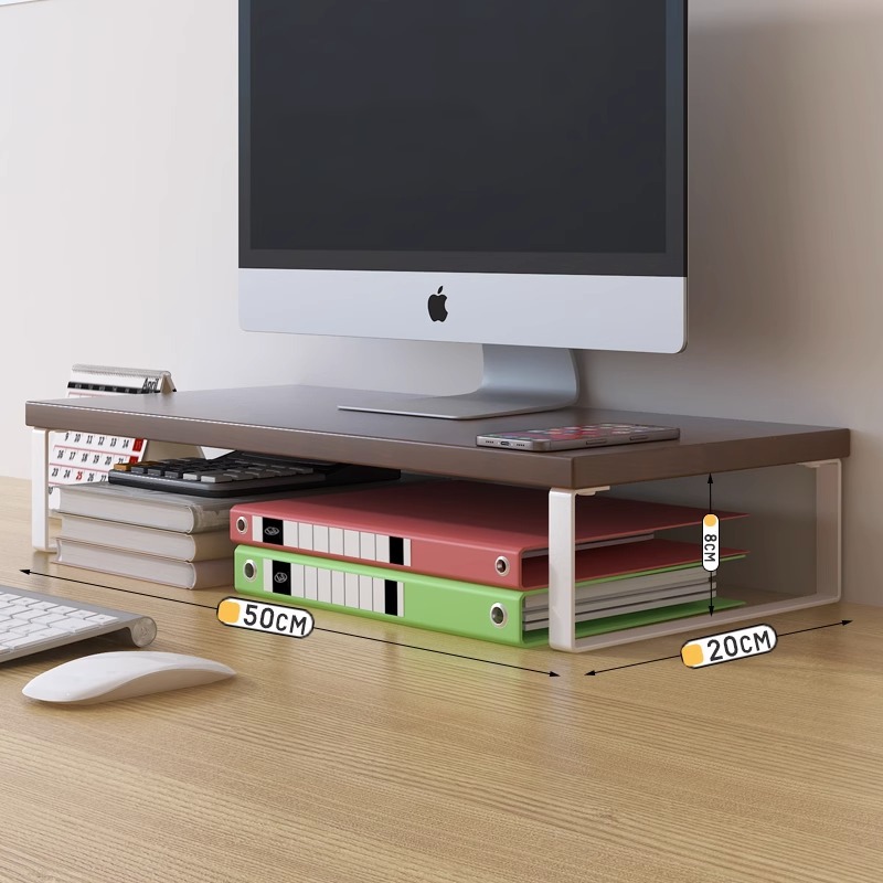 显示器办公桌抬高书桌收纳置物架