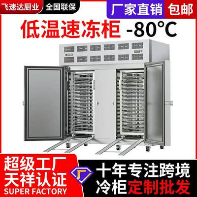 跨境速冻机零下45度60度风冷低温商用急冻冰柜海参包子饺子冷冻柜
