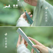 古风折扇女生折叠扇子汉服旗袍舞蹈扇新中式 扇便携耐用流苏随身扇