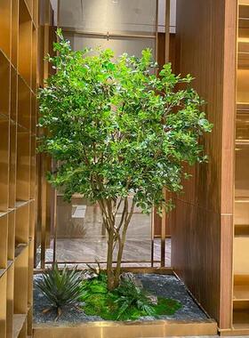 艺景天仿摆装真榕树绿植景观件饰商场酒店大型植物室内XGA外橱窗