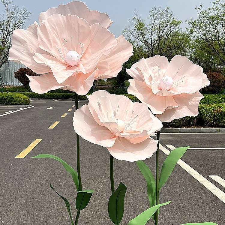 新款婚庆道具泡沫丝网花婚礼舞台布置路引橱窗摆件拍摄道具成品花