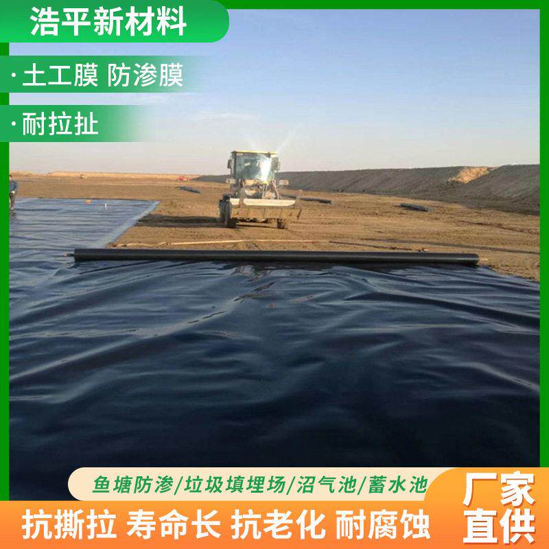 鱼塘养殖膜防水土工膜池塘藕池防渗膜垃圾填埋场hdpe土工膜防渗膜