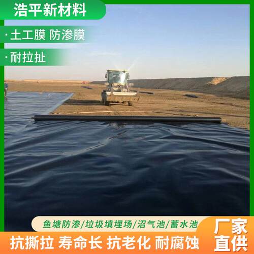 鱼塘养殖膜防水土工膜池塘藕池防渗膜垃圾填埋场hdpe土工膜防渗膜