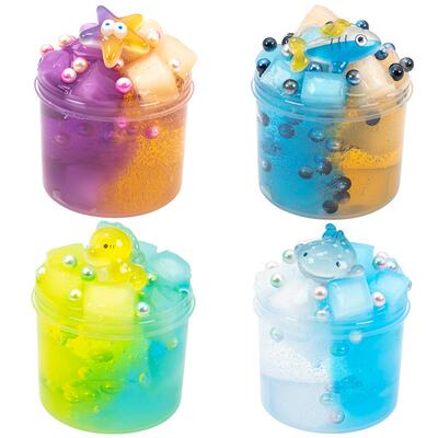 AMZ新款星星黄油泥套装slime kit史莱姆棉花泥起泡胶黏土玩具定制