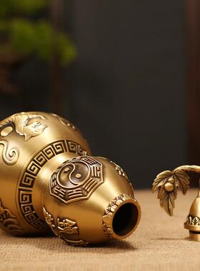 四神兽葫芦铜摆摆件福禄铜WJG工厅艺黄饰家居客店铺桌面装饰开业