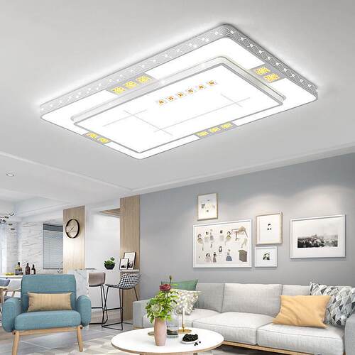 新款大厅灯客厅灯长方形led吸顶灯简约大气客厅大灯家用灯具套餐