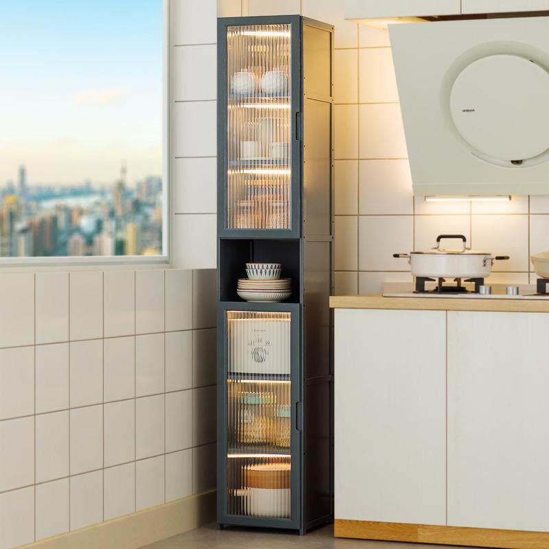 厨房用品收纳柜储物柜落地多层置物架多功能碗柜夹缝柜卫生间收纳