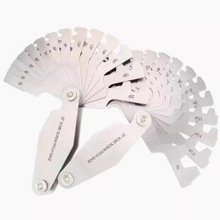 不锈铁29°英制美制30°公制米制ACME梯形螺纹样板T型螺距规晶花