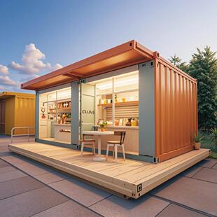 户外景区可移动钢结构民宿 养老房户外景区可移动拓展箱 景区