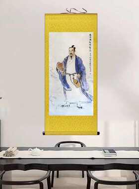 丝绸长吕祖挂画马丹阳祖师爷孙不二谭纯阳画像郝大通真张三丰神像