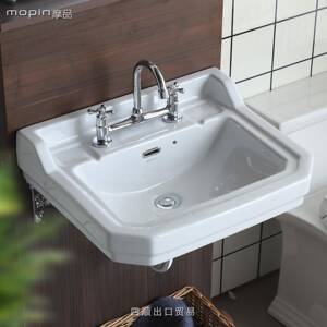 四顺贸易 复古挂墙式洗手盆 法式欧式风格阳台壁挂式台盆洗手盆