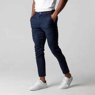 Active Chinos Comfortable Men Long Pants Stylish Slim Fit An