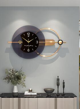 时尚饰简约钟厅客厅装轻奢挂钟家居创意静音时钟表餐挂JT2196墙高