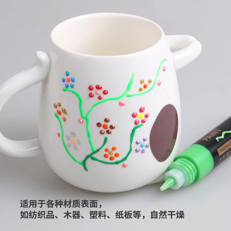 乔尔乔内3D立体纺织颜料 跨境24色36色丙烯颜料手绘墙绘颜料套装
