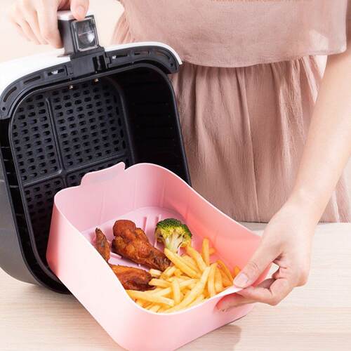 Airfryer Silicone Basket Square Silicone Tray for Airfryer E