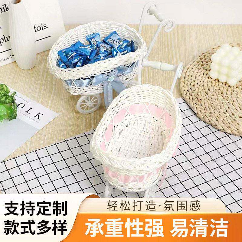 创意儿童小花篮婚礼装饰品家用摆件篮子零食糖果篮子礼物迷你篮子