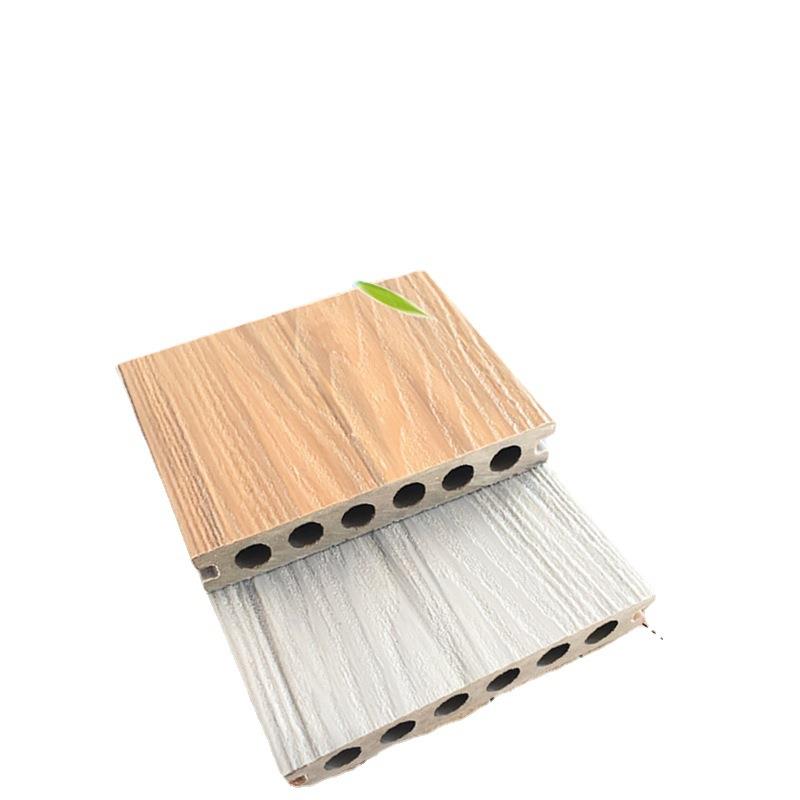 二代共挤塑木地板 圆孔共挤塑木地板实心共挤 木塑地板