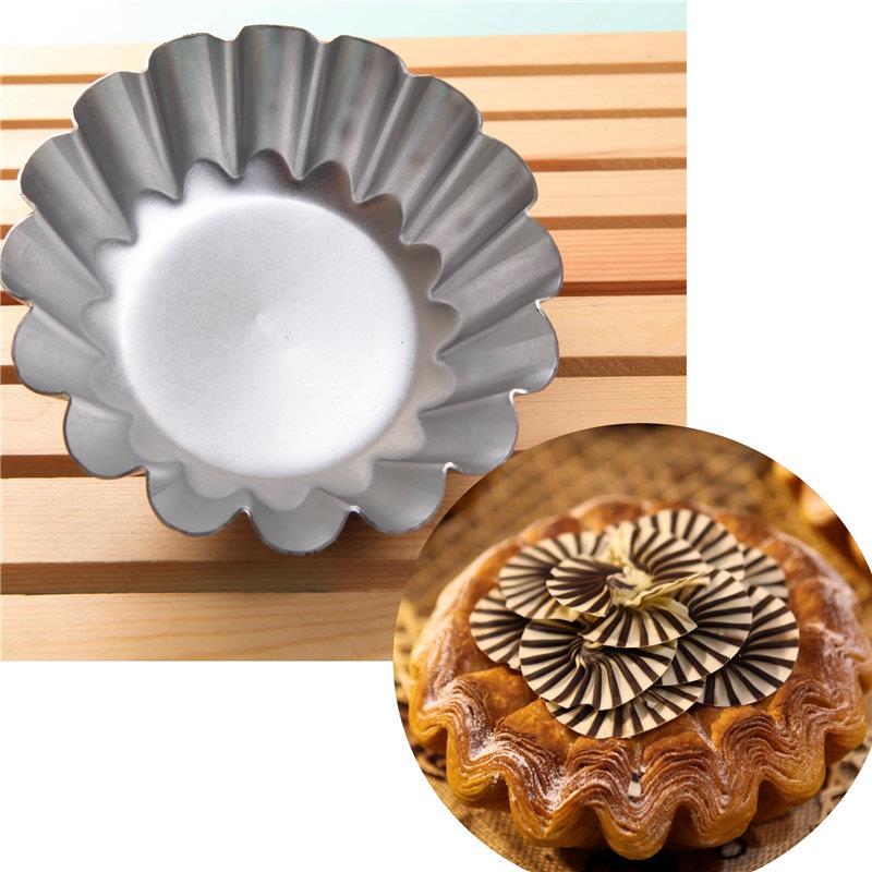 欧式烘焙铝纯色大蛋挞模具葡塔菊花盏钵仔糕花形加厚椰子果冻布丁