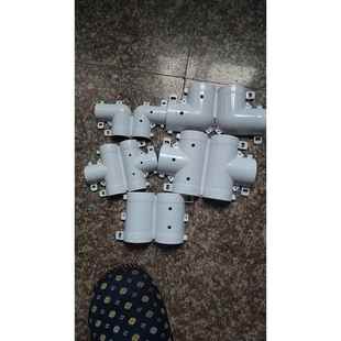 可拆PVC电线管弯头三通头穿线管配件电线接头四分三通管两半卡扣