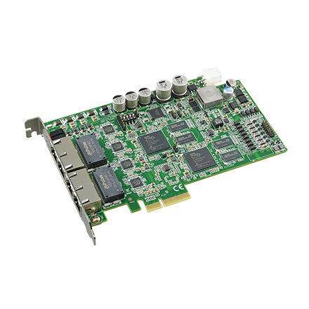 研华PCIE-1174视觉采集卡，4口千兆以太网机器视觉采集卡