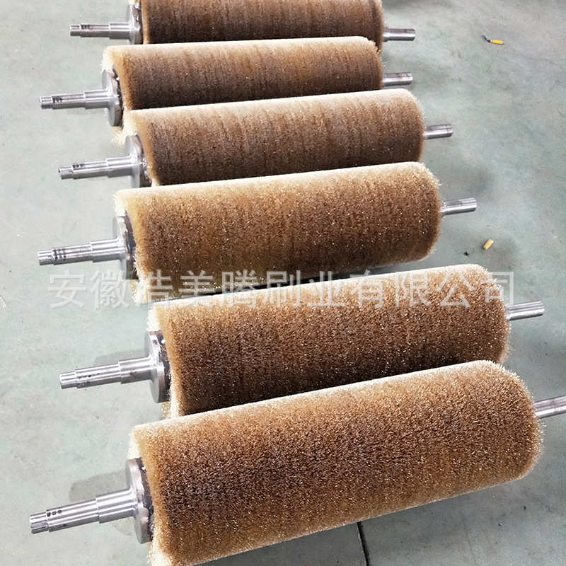 供应抛光绣工业 拉木地板拉丝刷辊钢丝毛刷不辊刷纹钢丝机金属