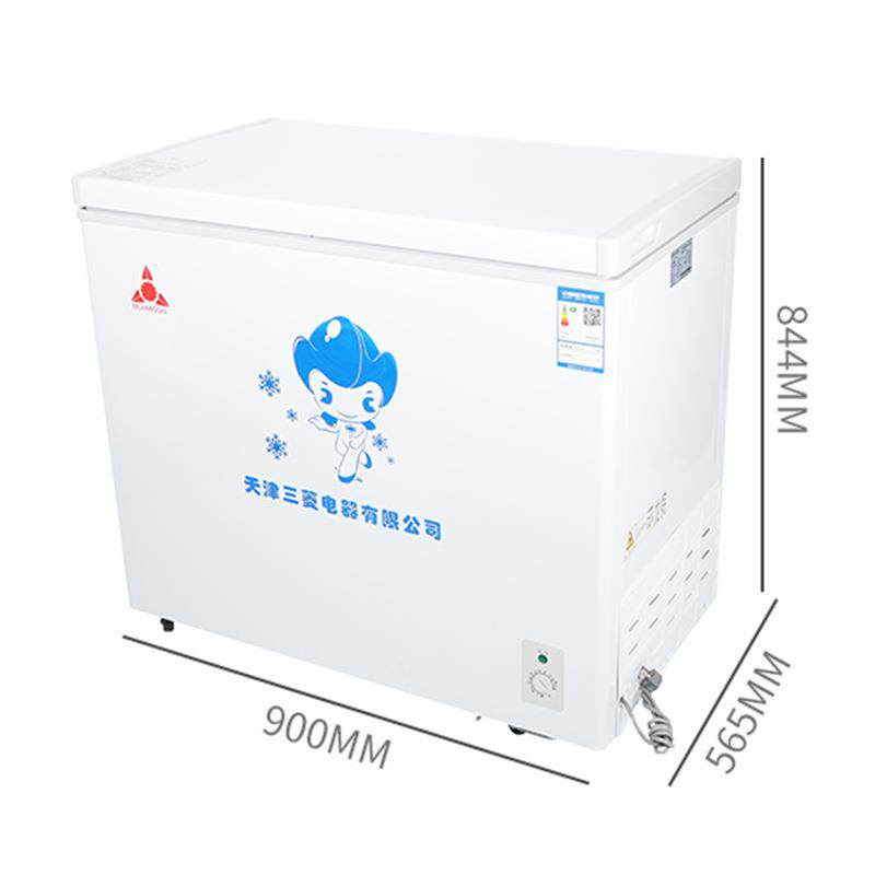现货一级能效低音节能家用冷柜单温双温宿舍冷藏两用冰柜