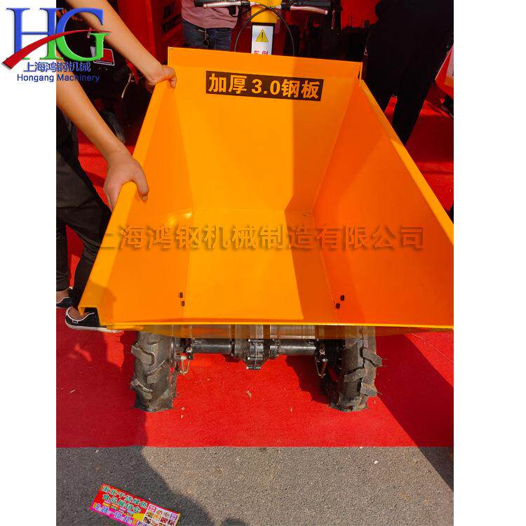 小型家用推粮食用电动手推车 养殖场自卸翻斗车 矿用煤炭运输车