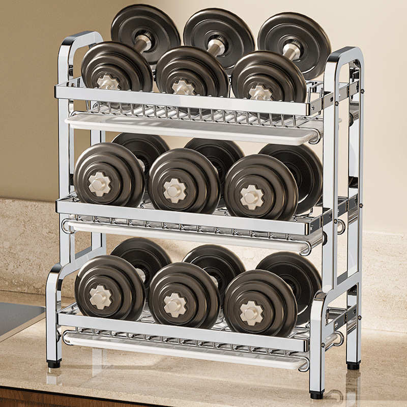 【精选联盟】不锈钢碗架厨房置物架碗碟沥水架碗盘置物架厂家批发