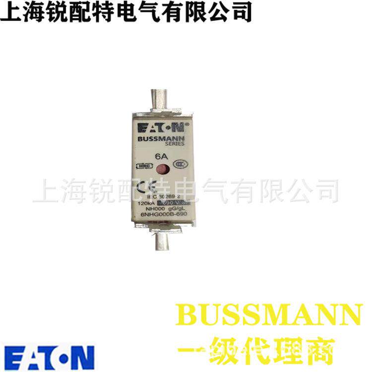 6NHG000B-690熔断器 690V 6A 巴斯曼BUSSMANN熔断器