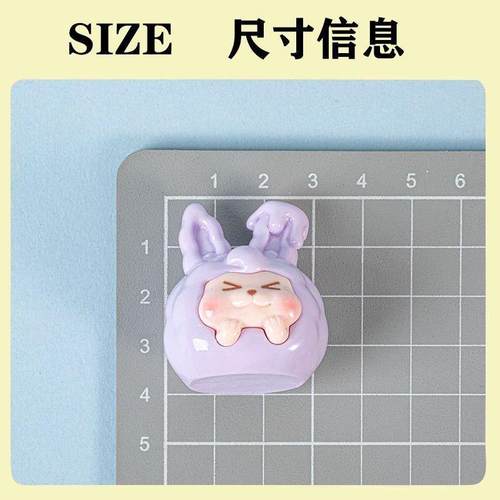 大号实色手绘爱心KKdiy饰品配件奶油胶卡通车载钥匙扣树脂小摆件