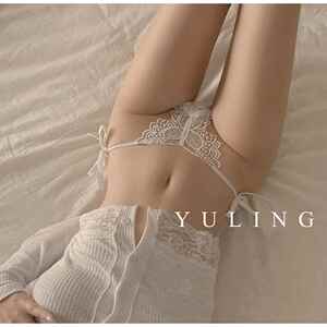 新款日系简约冰丝蕾丝蝴蝶性感丁字裤女士内衣低腰系带纯欲风内裤