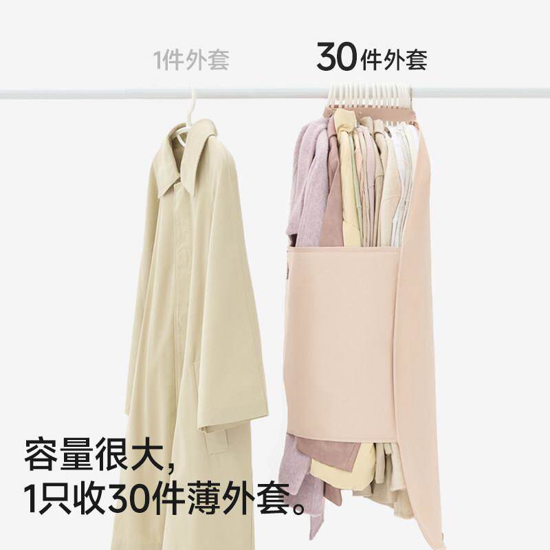压压板衣物收纳袋挂衣服防尘罩折叠扩容省空间不伤衣压缩防尘罩