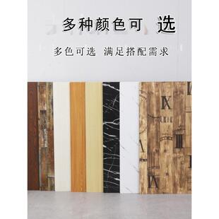 快餐桌小吃店奶茶汉堡面馆餐厅学校餐桌台面板实木可订食堂公司