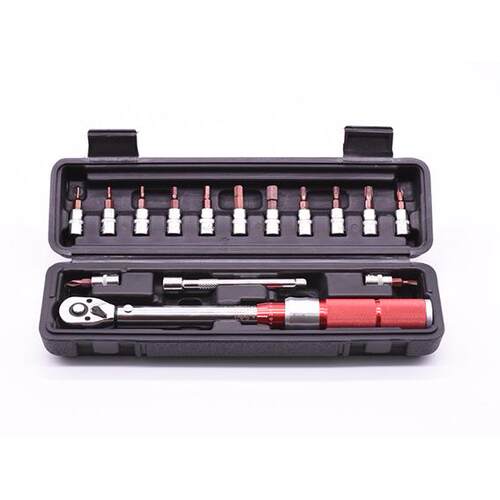 直销棘轮扭力扳手15件套装五金工具维修自行车汽车多功能