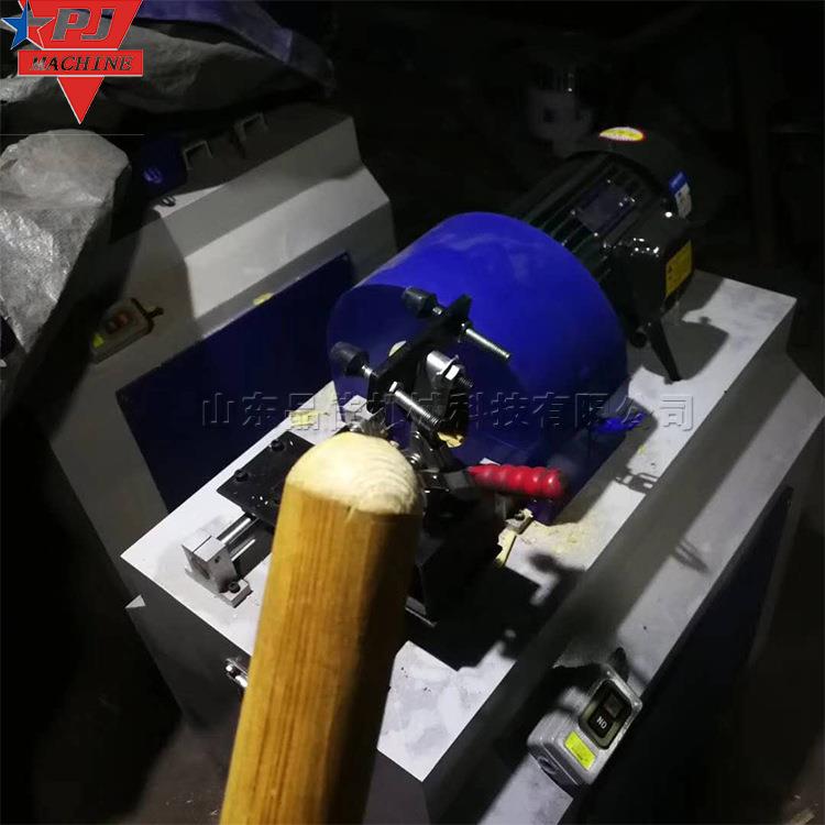木圆棒加工平头机 全自动台式拖把杆平尖机 圆木棒端部处理削尖机
