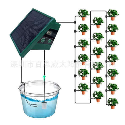 器浇水批发系统定时滴灌充电浇水盆栽浇花植物太阳能自动懒人