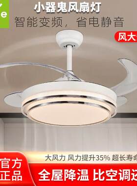 小器鬼风扇灯2026新款吊扇灯吸顶家用客厅餐厅电风扇一体吊灯卧室